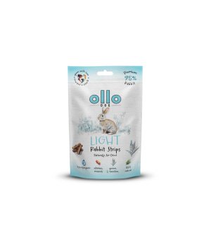 Ollo Air-Dried Light Rabbit Strips - paski Light z Królika 80g
