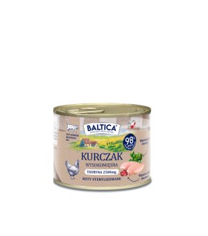 Baltica karma mokra dla kotów dorosłych Mono Kurczak 185g