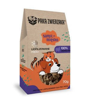 Paka Zwierzaka Przysmak Liofilizowany Samo Mięsko Jagnięcina 70g
