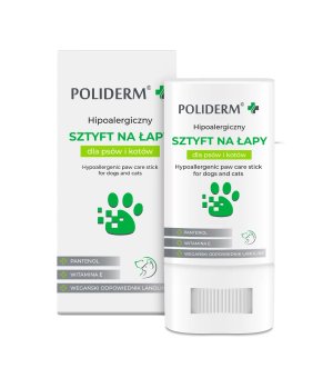 Poliderm Hipoalergiczny Sztyft na łapy dla psa i kota 14,5g