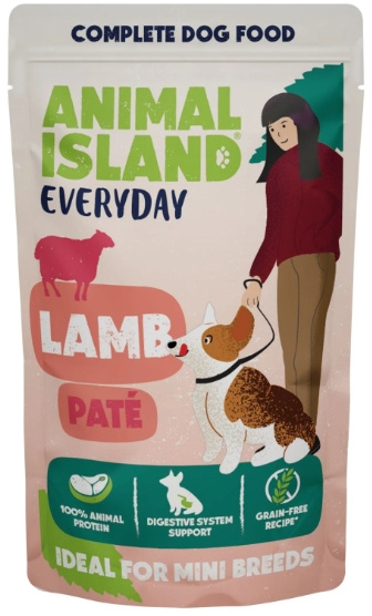 Animal Island Everyday mokra karma dla psa Jagnięcina pasztet 150g