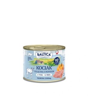 Baltica karma mokra dla kociąt Cielęcina z Indykiem 185g
