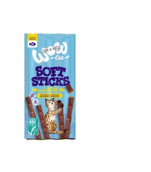 WOW Cat Soft Sticks Lachs - Łosoś (6x5g)