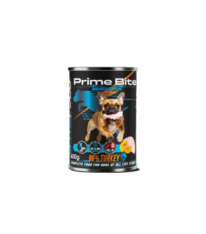 GAME DOG mokra karma dla psa Prime Bite Turkey - Indyk z Dynią 400g