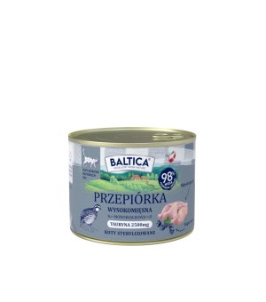 Baltica karma mokra dla kotów dorosłych sterylizowanych Mono Przepiórka 185g