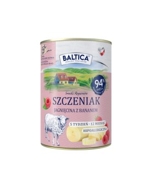 Baltica karma mokra dla szczeniąt Jagnięcina z Bananem 400g