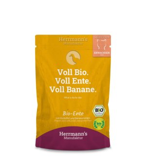 Herrmann`s Manufaktur karma mokra dla kotów dorpsłych Bio Duck - Kaczka 100g
