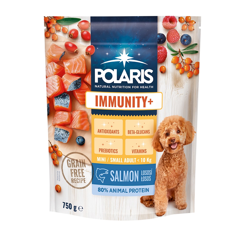 Polaris karma sucha dla psów ras małych Immunity Dog Adult small & mini Salmon GF 750g