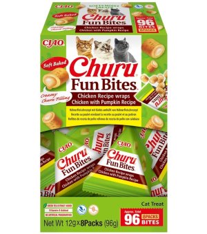 INABA Cat Fun Bites Chicken & Pumpkin przysmaki dla kota - Kurczak z Dynią 8x 12g