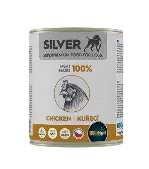 IRONpet SILVER Dog mokra karma dla psa - Kurczak 800g