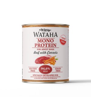 Wataha karma mokra Adult MONO Wołowina z Marchewką 800g