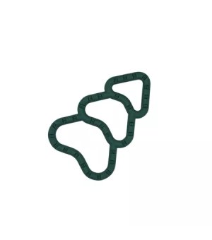 🎄🎁 FIBOO Fibinka XMAS - Szarpak w kształcie choinki ciemno zielony