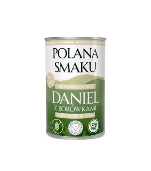 Polana Smaku mokra karma dla psa - Daniel z Borówkami 400g