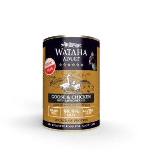 WYCOFYWANY Z OFERTY - Wataha karma mokra dla kotów Hunt Gęsina z Kurczakiem 400g