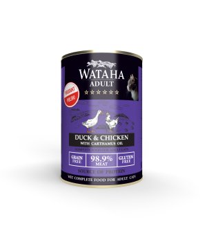 WYCOFYWANY Z OFERTY - Wataha karma mokra dla kotów Hunt Kaczka z Kurczakiem 400g