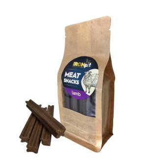 IRONpet Meat dental snacks Lamb - przysmaki wspierające higienę jamy ustnej - Jagnięcina - 400g