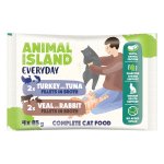 Animal Island Everyday saszetki dla kota mix 2 smaków - Indyk z Tuńczykiem i Cielęcina z Królikiem 4x 85g