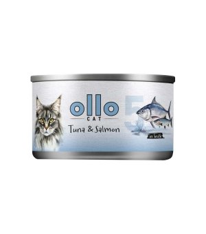Ollo karma mokra dla kotów dorosłych nr. 5 Tuńczyk i Łosoś 70g