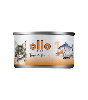 Ollo karma mokra dla kotów dorosłych nr. 1 Tuńczyk i Krewetki 70g