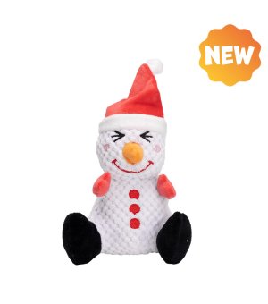 🎄🎁 UNIQ PETS Pluszowy Bałwanek z piszczałką 22cm