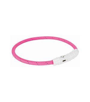 Trixie obręcz z lampą 35cm USB różowa