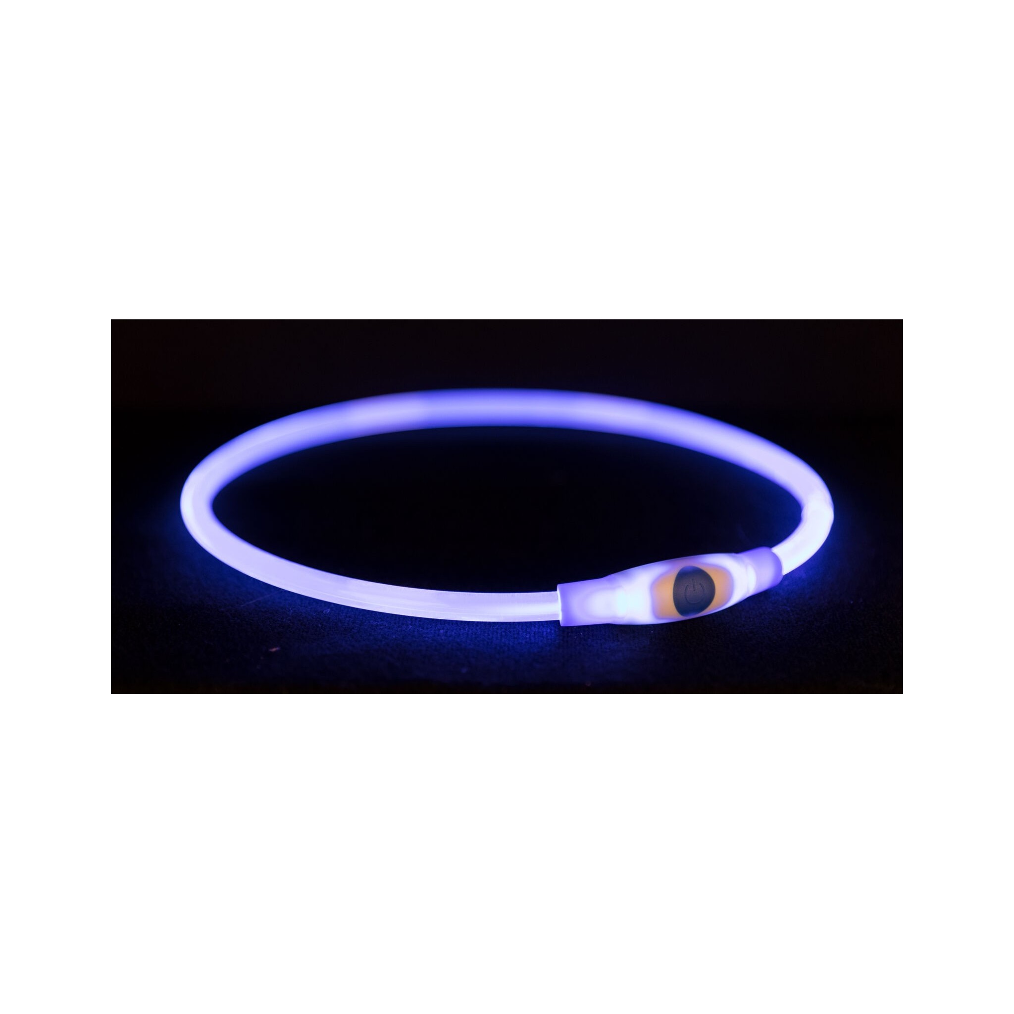 Trixie obręcz z podświetleniem USB L-XL 65cm niebieska