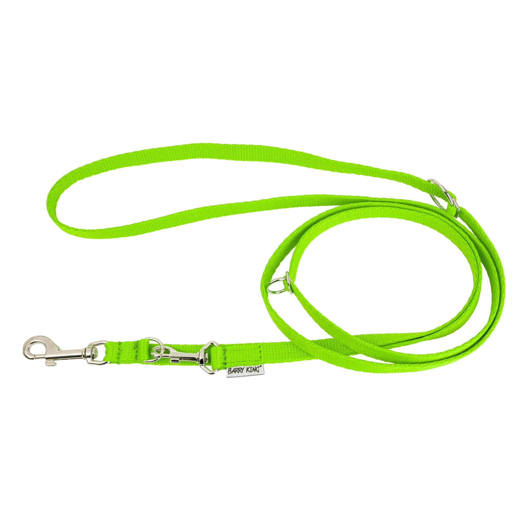 Barry King Classic Smycz regulowana M-L limonka 20mm/2m