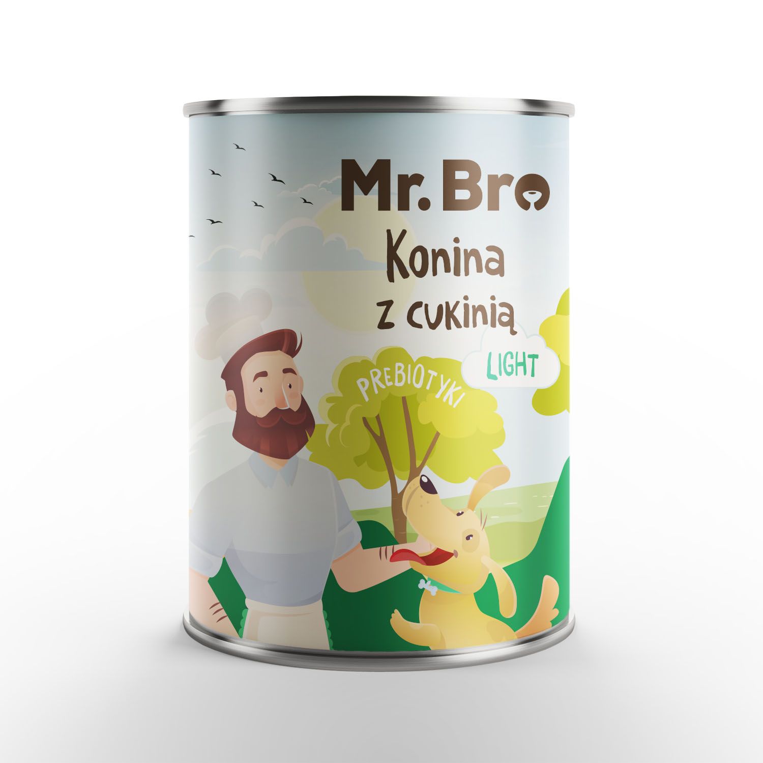 Mr. Bro karma mokra niskotłuszczowa dla psów dorosłych Light Konina z Cukinią 400g