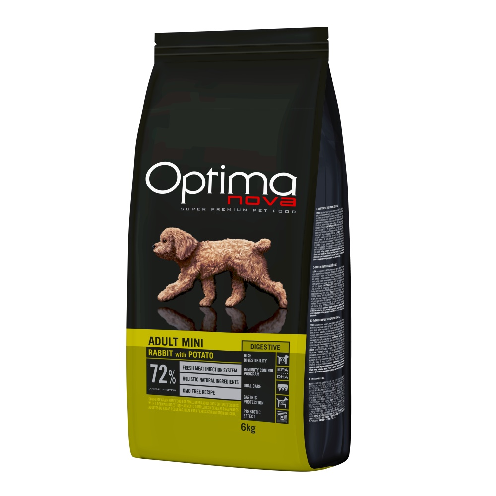 OPTIMAnova dog ADULT MINI DIGEST Rabbit 6kg - NOWA FORMUŁA