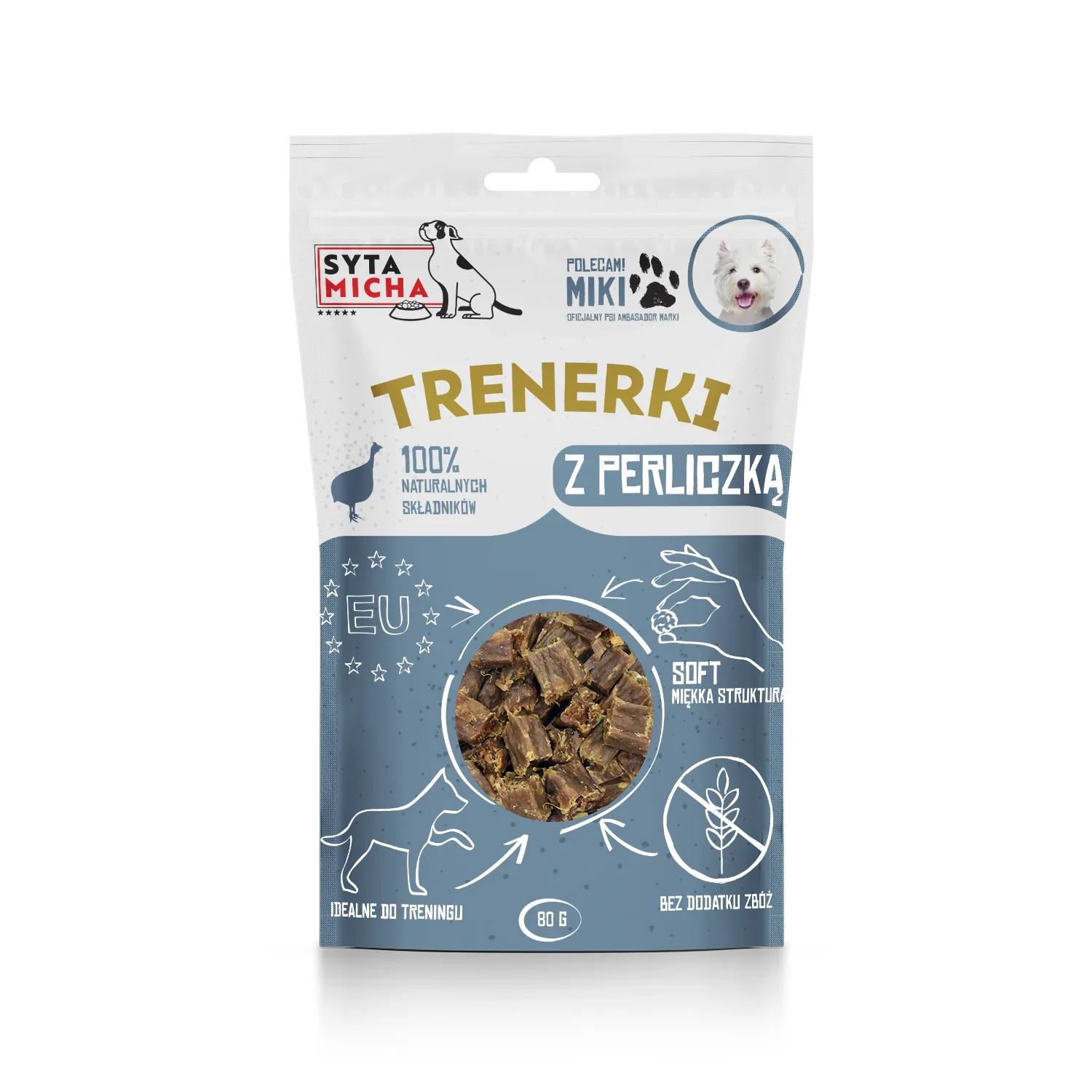 Syta Micha TRENERKI z perliczki 80g