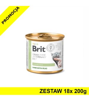 Karma mokra dla kota Brit Veterinary Diets Cat Diabetes ZESTAW 18x 200g