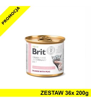 Karma mokra dla kota Brit Veterinary Diets Cat Hypoallergenic ZESTAW 36x 200g