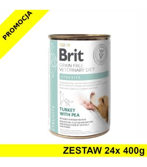 Karma mokra dla psa Brit Veterinary Diets Dog Struvite ZESTAW 24x 400g