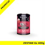 Wataha karma mokra dla kotów Hunt Indyk z Przepiórką ZESTAW 6x 400g