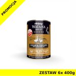 Wataha karma mokra dla kotów Hunt Gęsina z Kurczakiem ZESTAW 6x 400g
