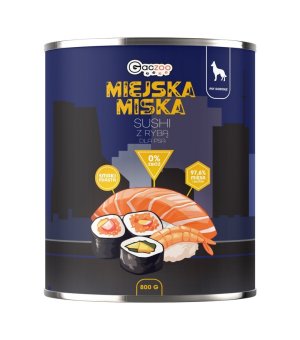 GACZOO Miejska Miska karma mokra dla psa Sushi 800g