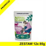 Animal Island Everyday mokra karma dla kota - Cielęcina w galaretce ZESTAW 12x 85g
