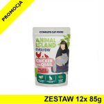 Animal Island Everyday mokra karma dla kota - Kurczak z Przepiórką w Rosole ZESTAW 12x 85g