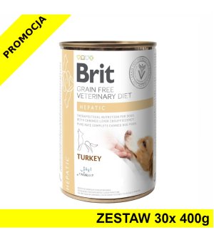 30x 400g - Hepatic - Brit Veterinary Diets - karma mokra weterynaryjna dla psa z chorobami wątroby - NOWA WERSJA