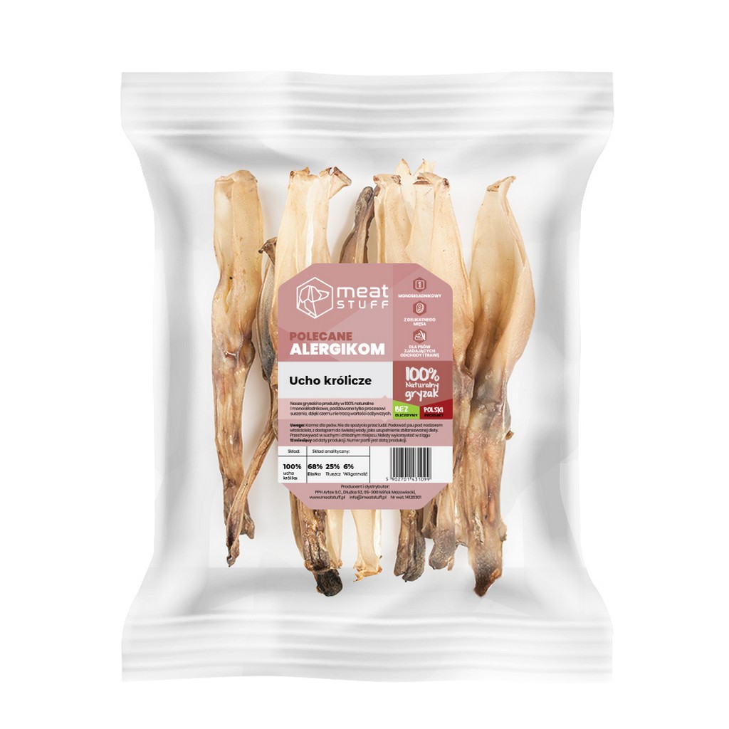 Meat Stuff Ucho Królicze 1kg