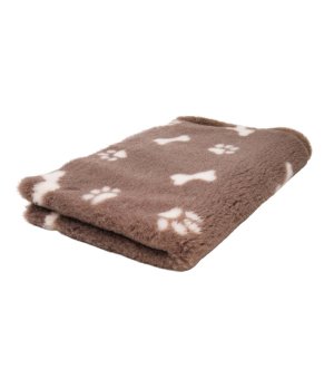 BUBA PET Dry Bed Antypoślizgowy Łapy i Kości Beż 50x37cm