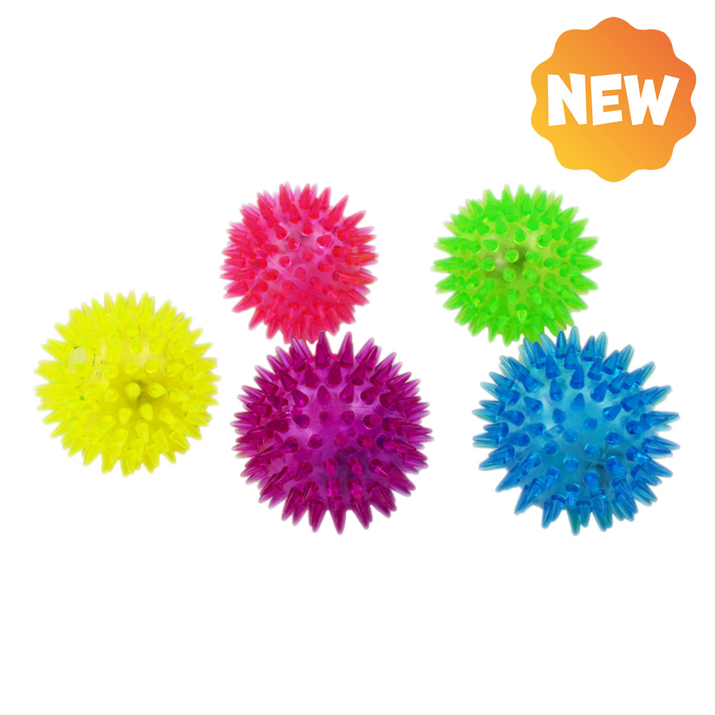 UNIQ PETS Piłka świecąca z kolcami 7,5cm