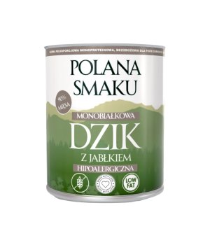 Polana Smaku mokra karma dla psa - Dzik z Jabłkiem 800g