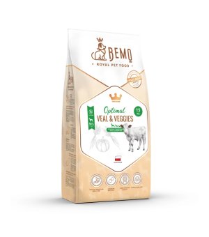 BEMO Karma sucha dla psów ras średnich i dużych Optimal Cielęcina z Warzywami M/L 15kg