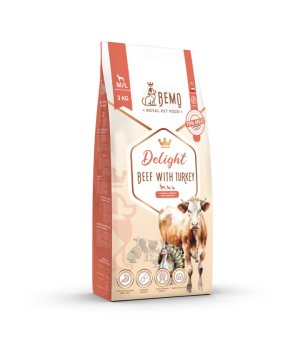 BEMO Karma sucha dla psów ras średnich i dużych Delight Wołowina z Indykiem M/L 3kg