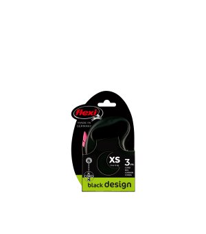 Flexi BLACK DESIGN linka XS 3m - RÓŻOWY