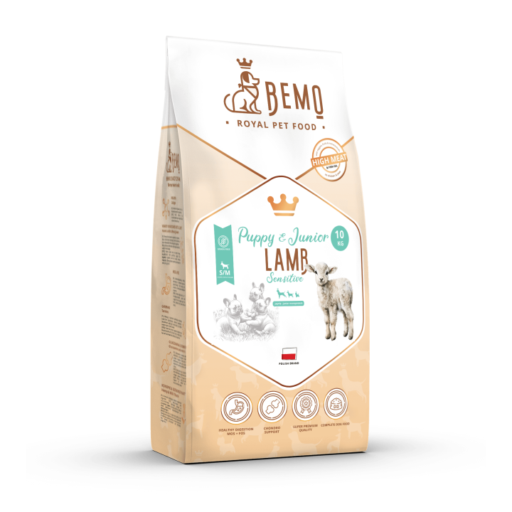 BEMO Karma sucha dla szczeniąt Puppy Junior Sensitive Jagnięcina S/M 10kg