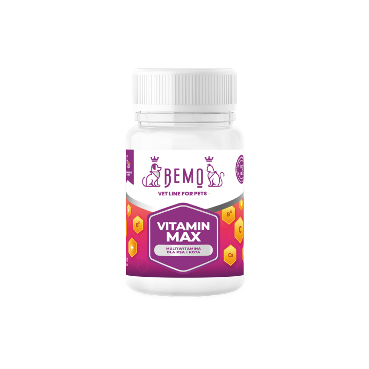 Bemo Vitamin Max - multiwitamina dla psa i kota 30 kaps.