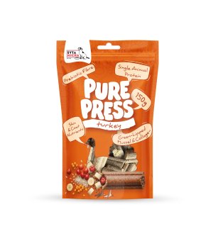 Syta Micha Pure Press smaczki tłoczone na zimno Turkey - Indyk 150g