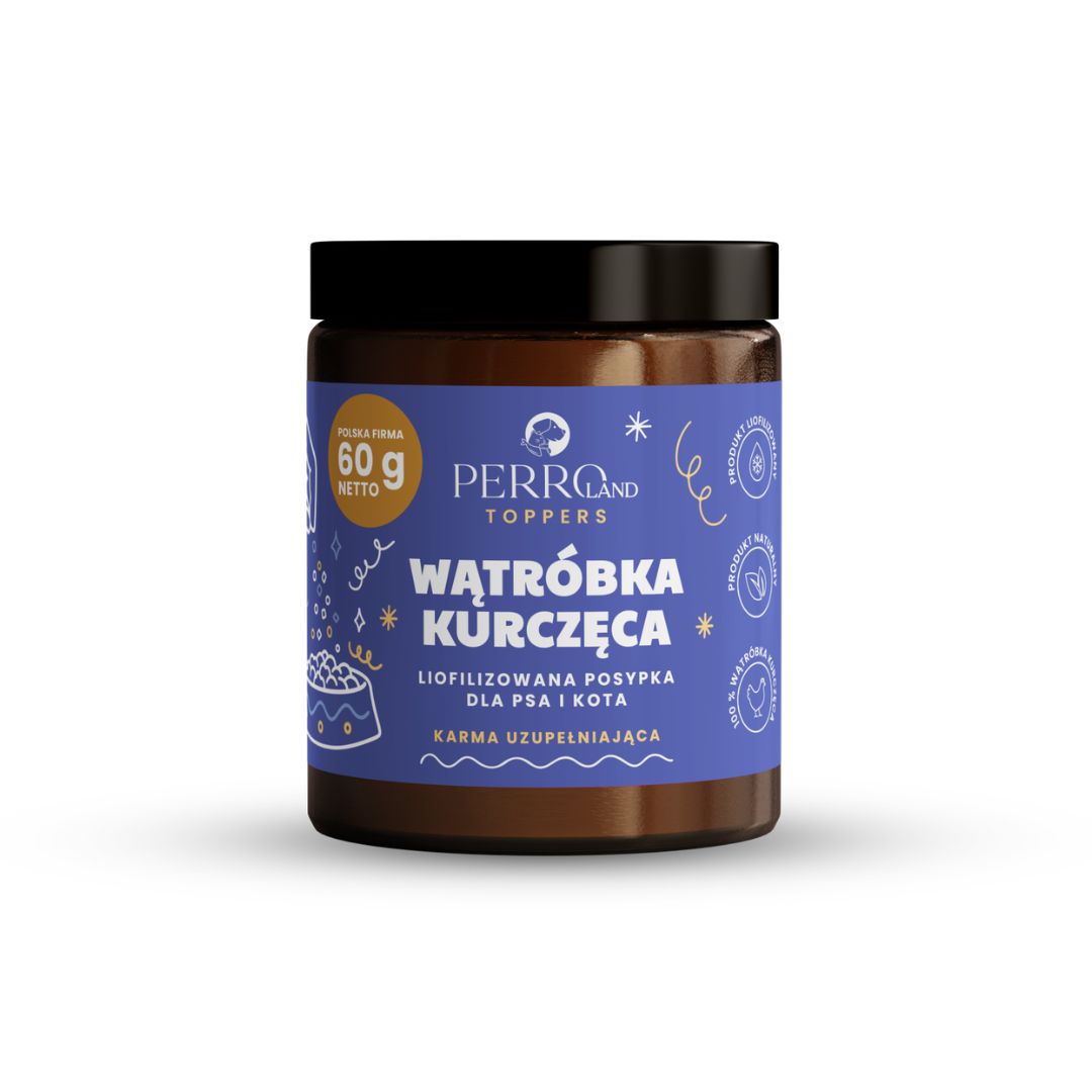 PERROland TOPPERS dla psa i kota Wątróbka Kurczęca liofilizowana 60g